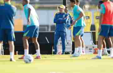 Carlo Ancelotti comandou o primeiro treino da seleção brasileira 